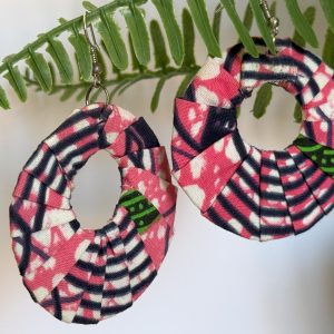 Boucles d'oreilles Rose - 5 cm