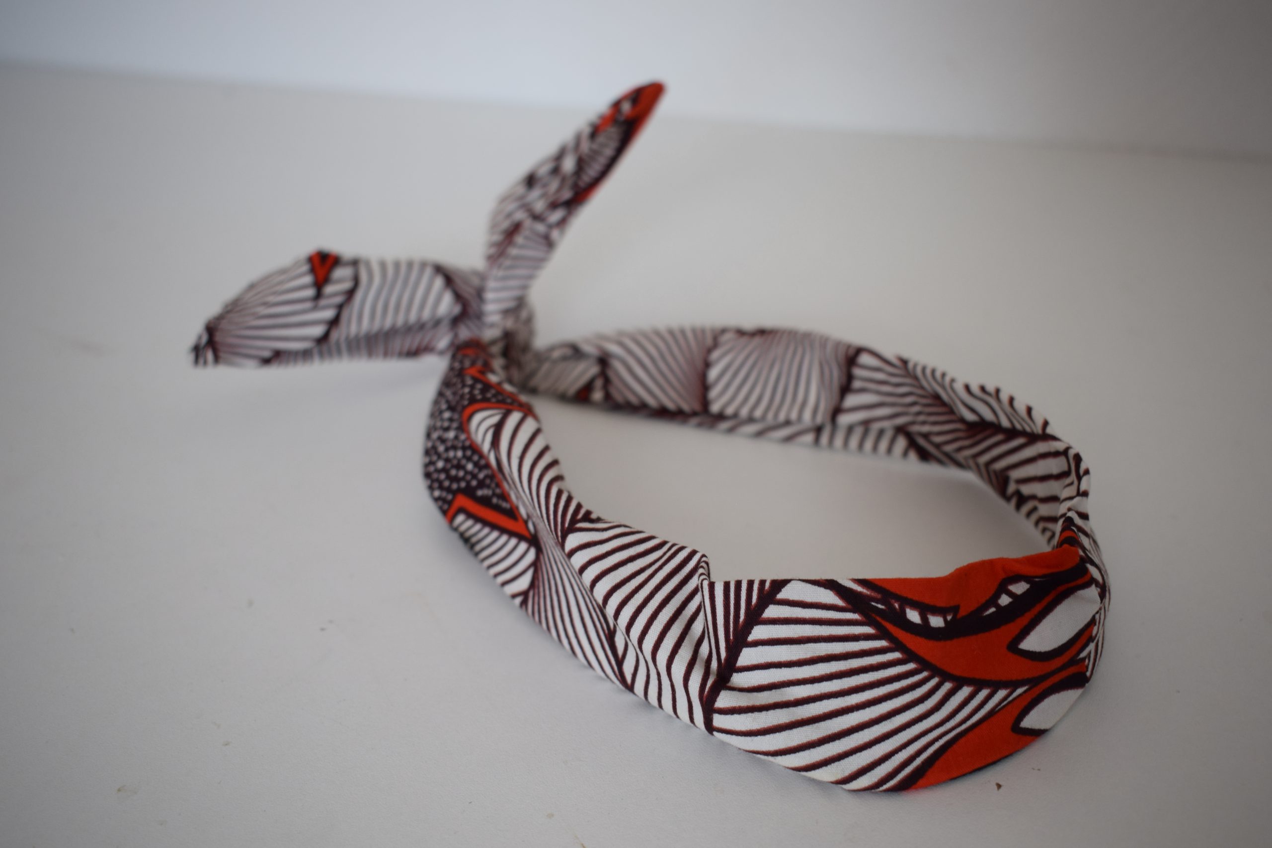 Bandeau Blanc Marron Orange – Image 2