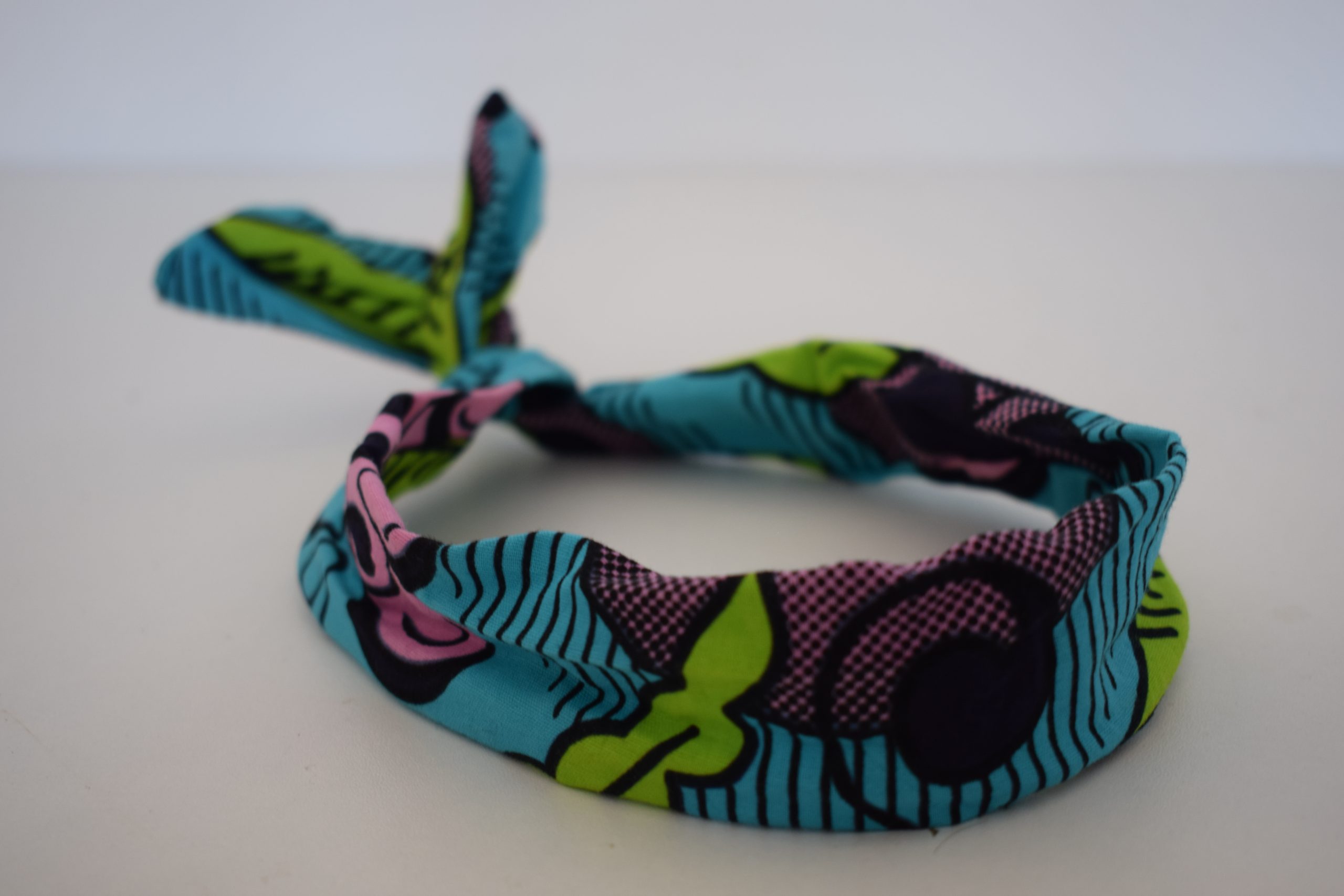 Bandeau Bleu turquoise Vert Rose – Image 2