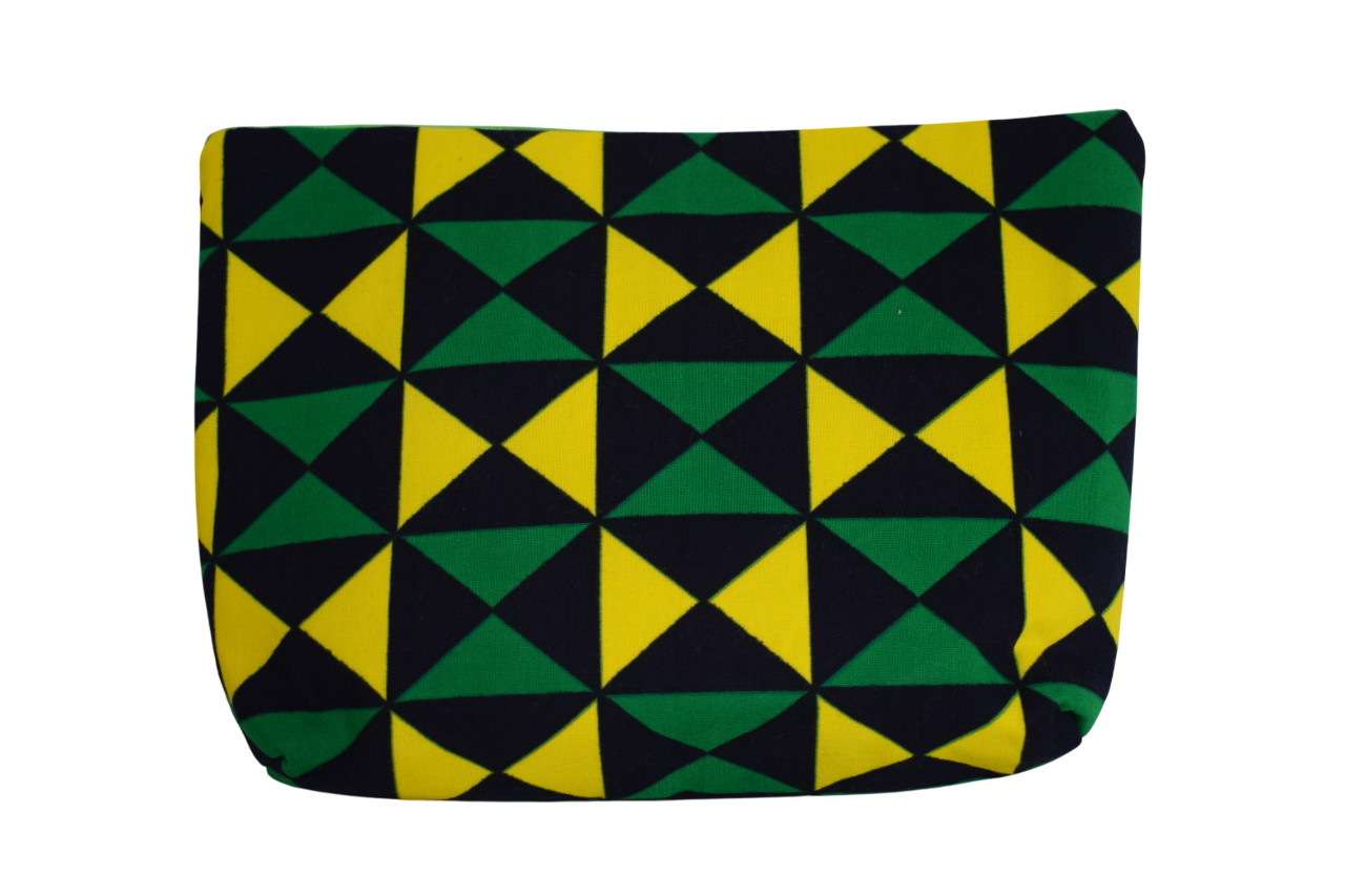 Pochette Vert Jaune Noir
