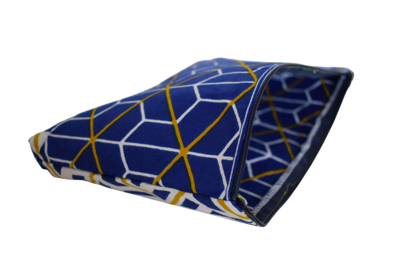 Pochette Graphique Bleu Blanc – Image 3