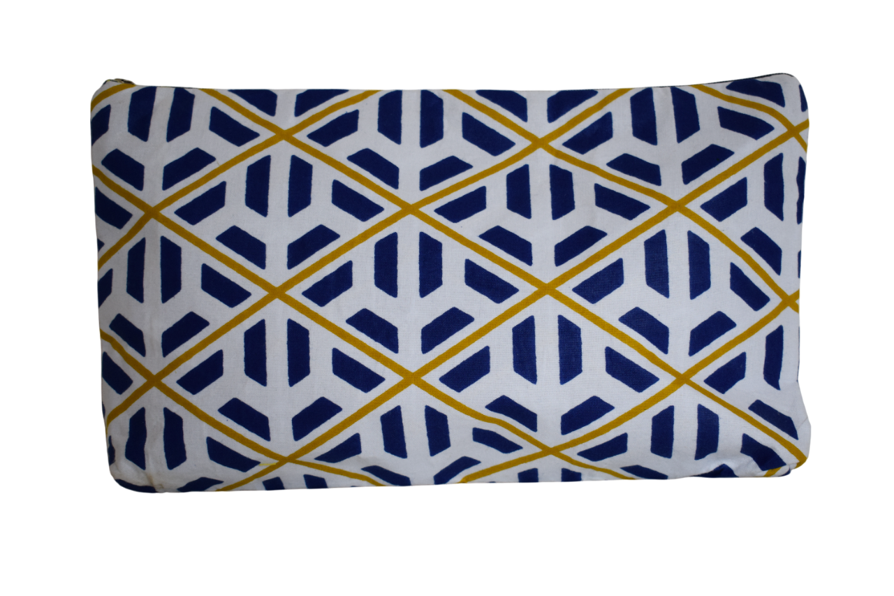 Pochette Graphique Bleu Blanc – Image 2