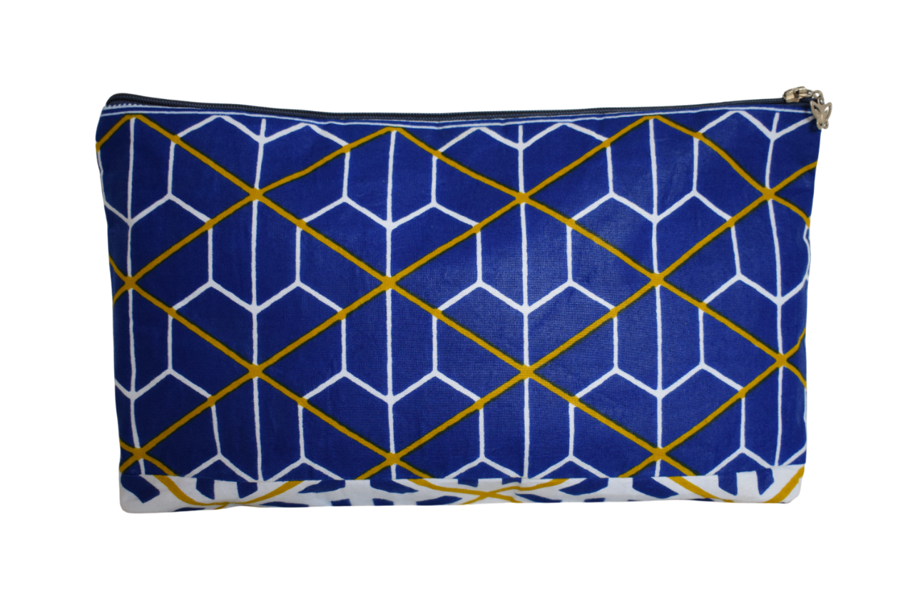 Pochette Graphique Bleu Blanc