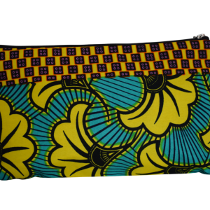 Pochette Fleurs de mariage Jaune Turquoise