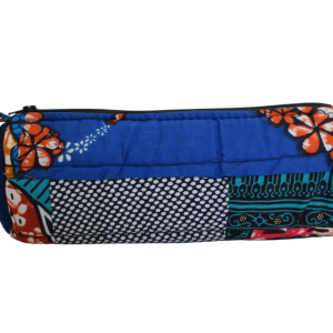 Trousse Bleu, Turquoise, Orange, Rouge