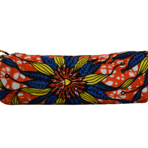 Trousse Feuilles Orange Bleu Jaune