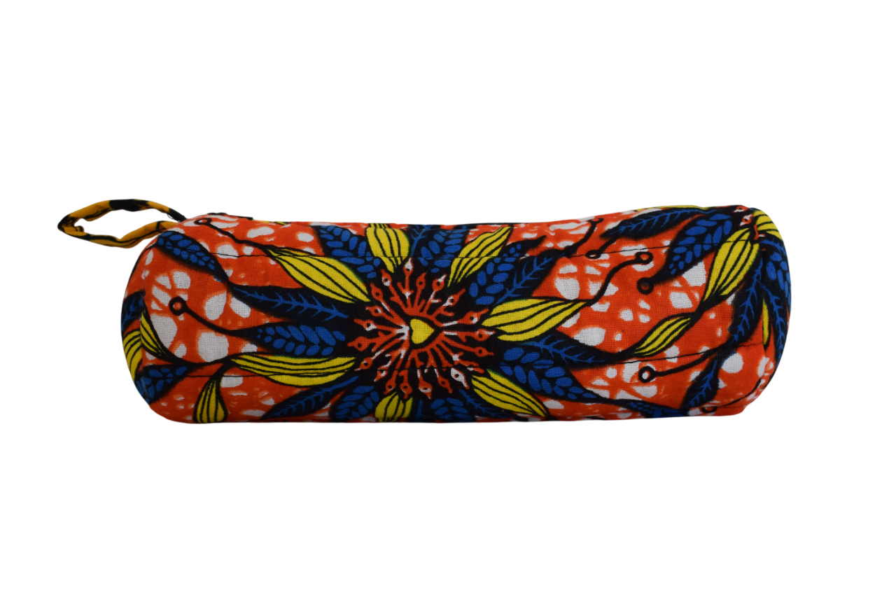 Trousse Feuilles Orange Bleu Jaune