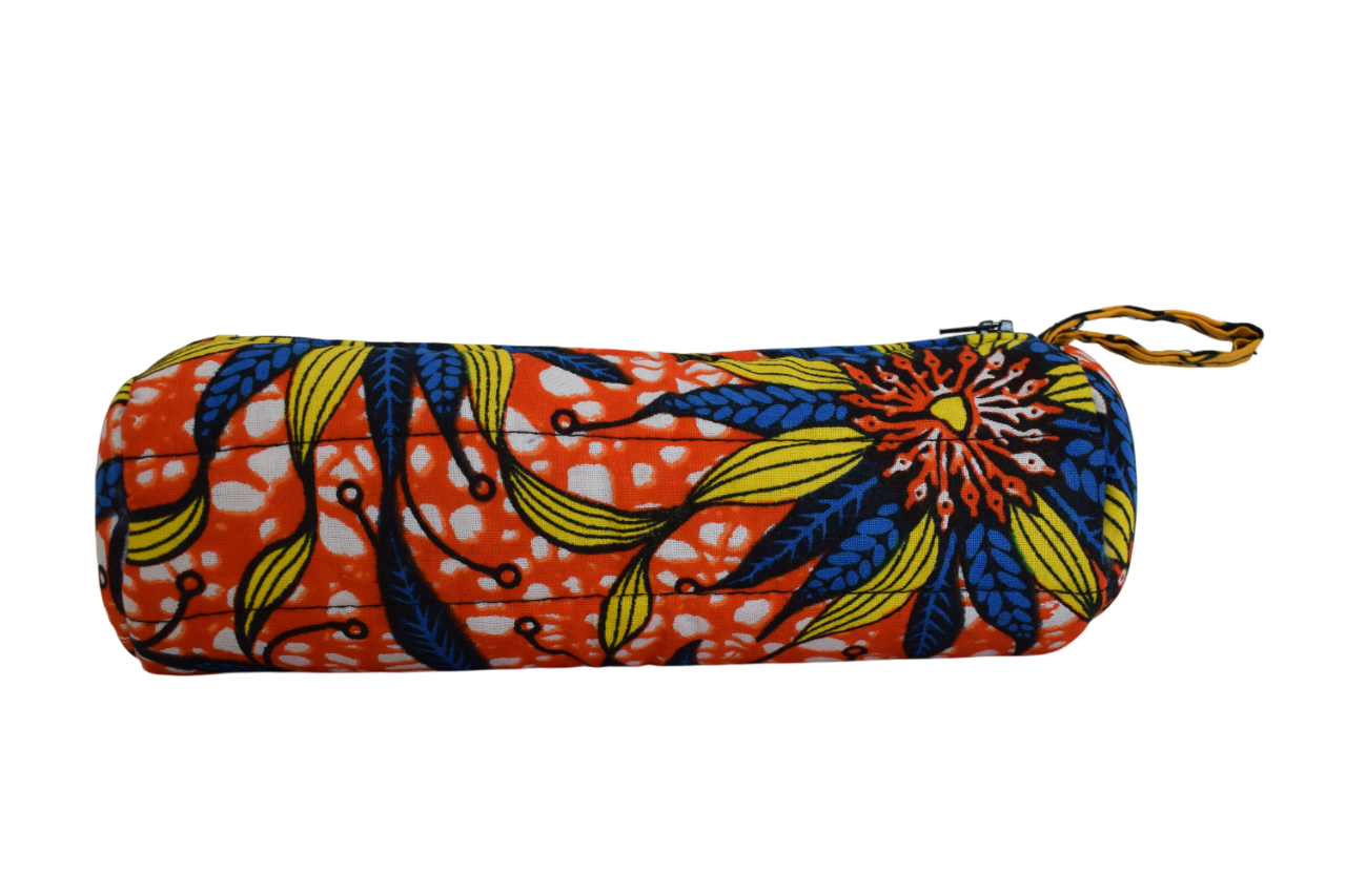 Trousse Feuilles Orange Bleu Jaune – Image 2