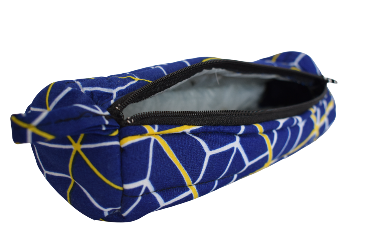 Trousse Graphique Bleu Jaune Blanc – Image 3