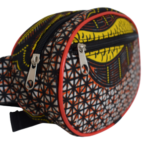 Sac banane Ovale Rouge Jaune