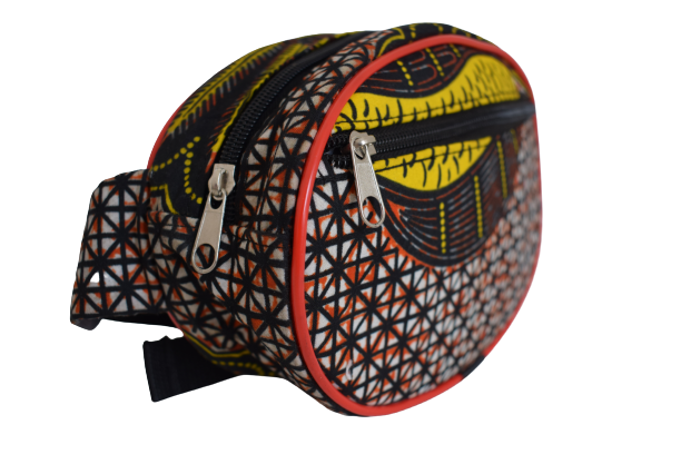 Sac banane Ovale Rouge Jaune