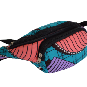 Sac banane Violet Turquoise Saumon