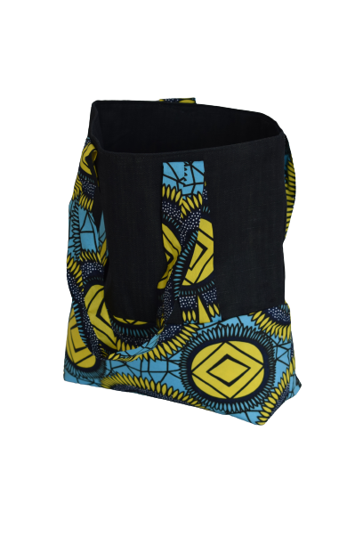 Sac Pagne Jean Bleu Jaune – Image 2