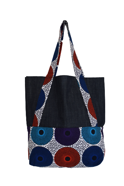 Sac Pagne Jean Bleu Rouge Violet