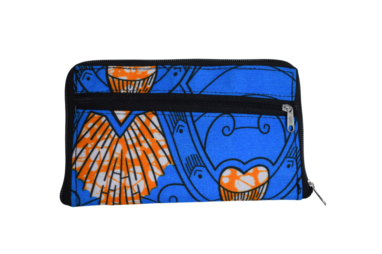 Tote bag pliable Bleu Orange – Image 3