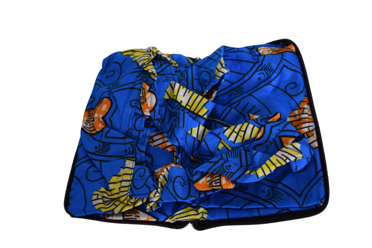 Tote bag pliable Bleu Orange – Image 5