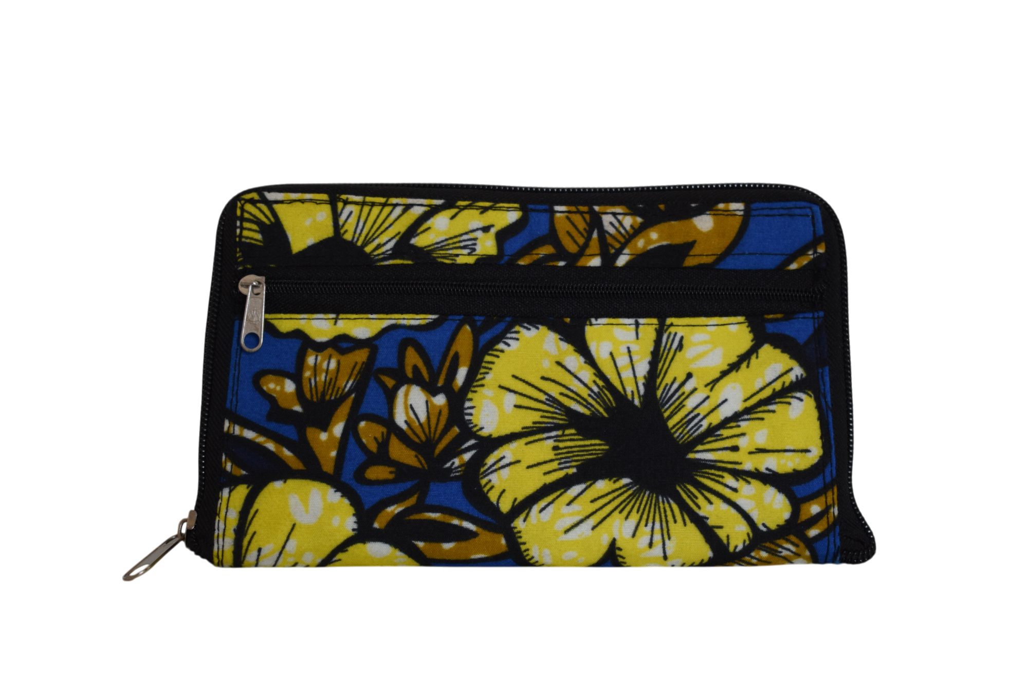 Tote bag pliable Fleurs Jaune Bleu – Image 6