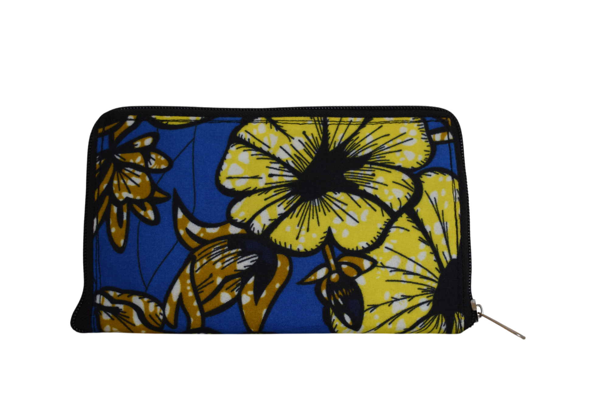 Tote bag pliable Fleurs Jaune Bleu – Image 7
