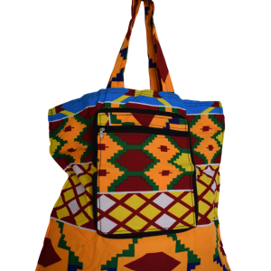 Tote bag pliable Orange Rouge Jaune