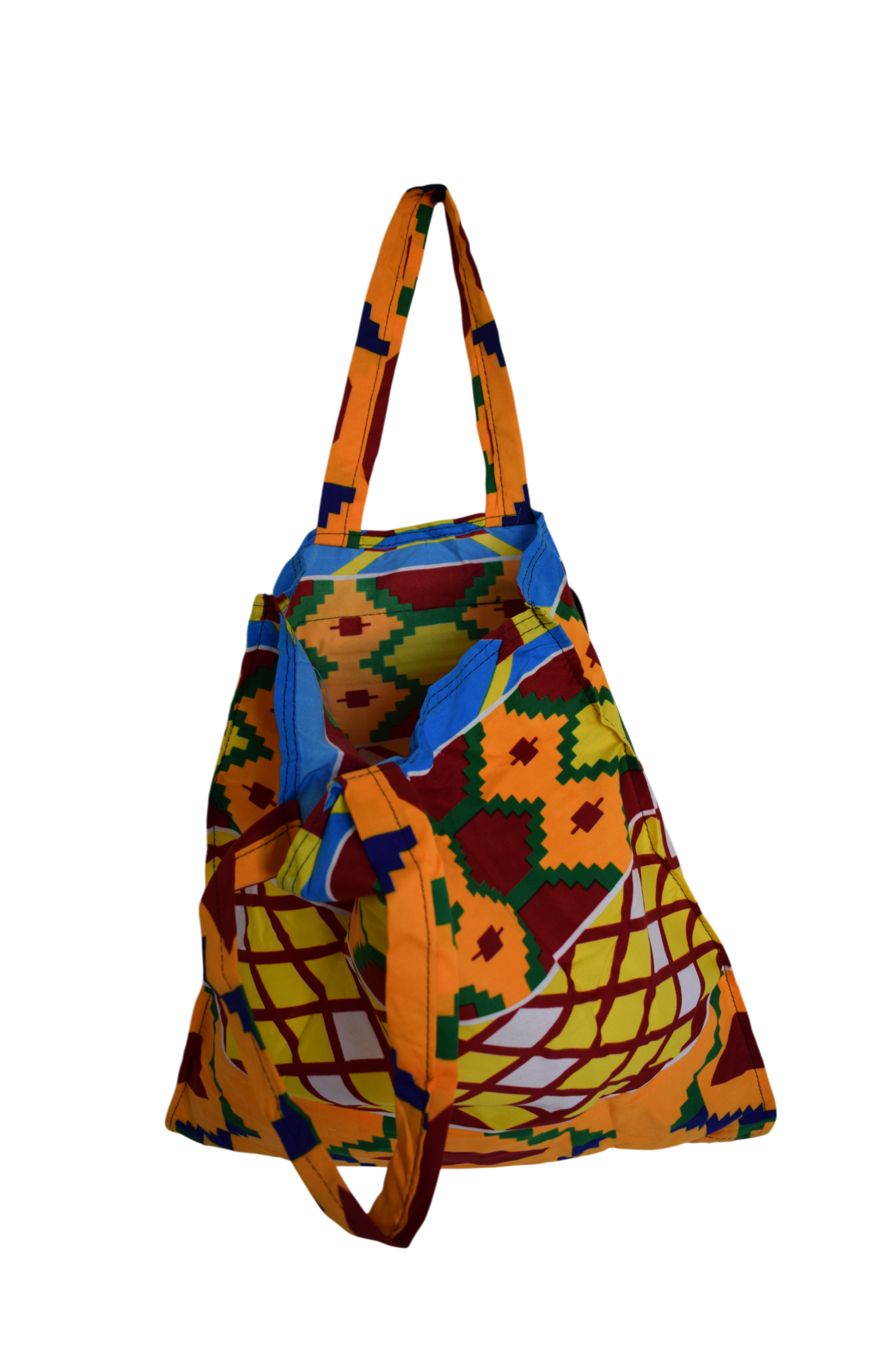 Tote bag pliable Orange Rouge Jaune – Image 2
