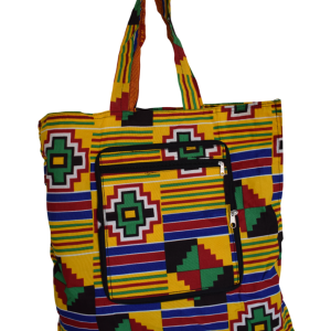 Tote bag pliable Jaune Rouge Vert Bleu