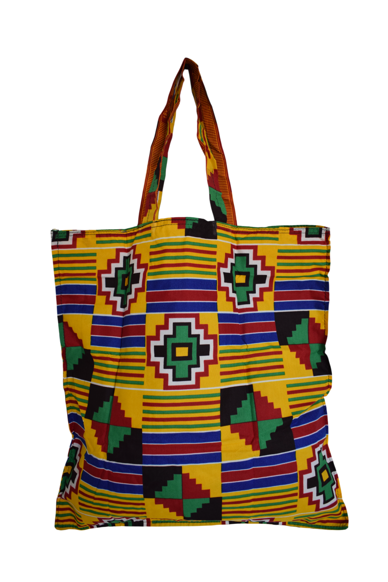 Tote bag pliable Jaune Rouge Vert Bleu – Image 2