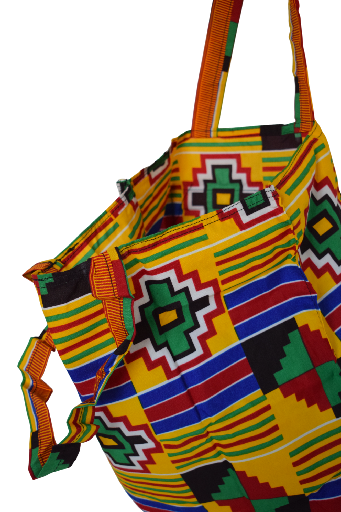 Tote bag pliable Jaune Rouge Vert Bleu – Image 4