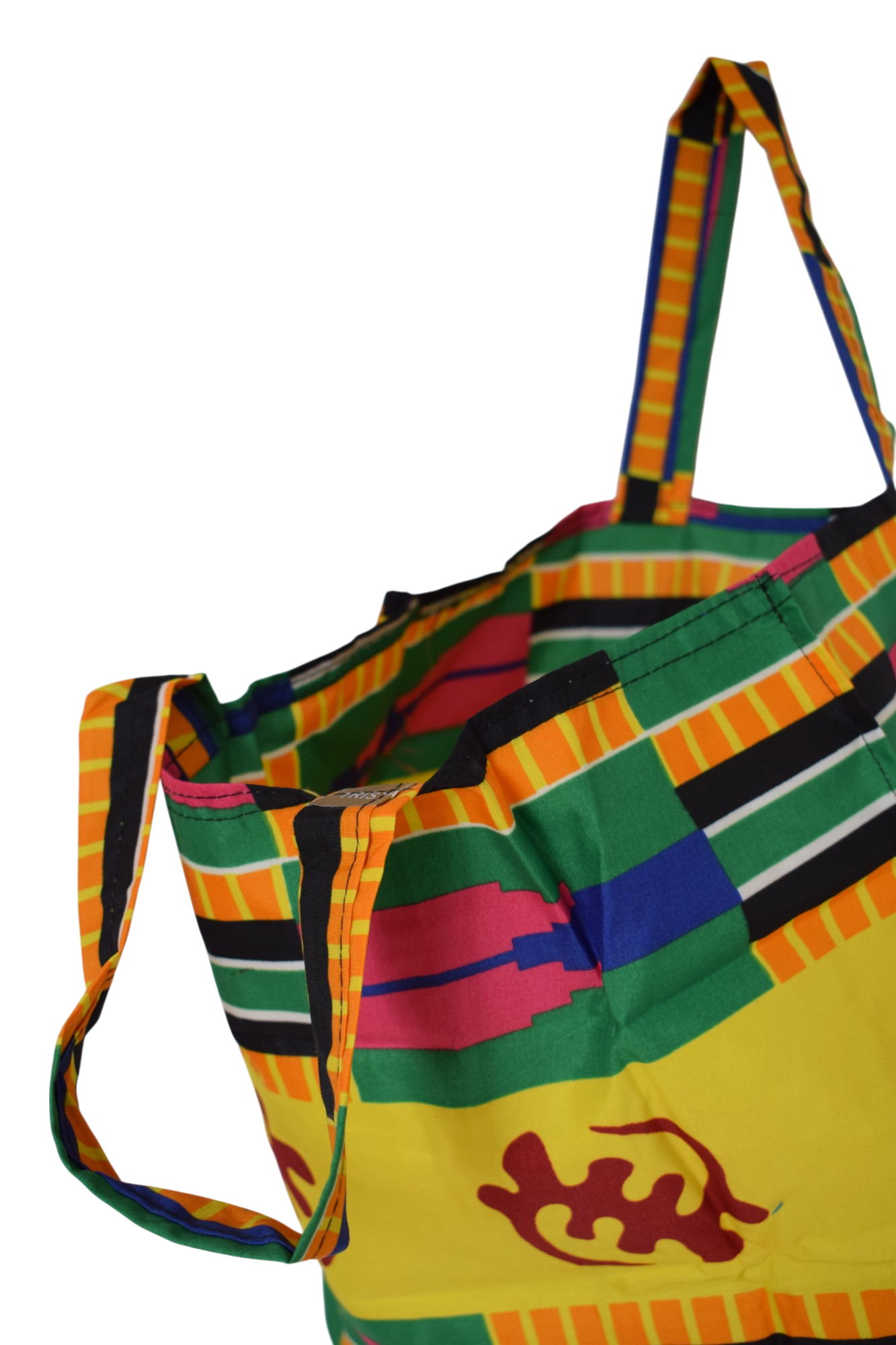 Tote bag pliable Gye Nyame Jaune Vert – Image 3