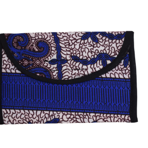 Porte-monnaie Bleu Marron Blanc