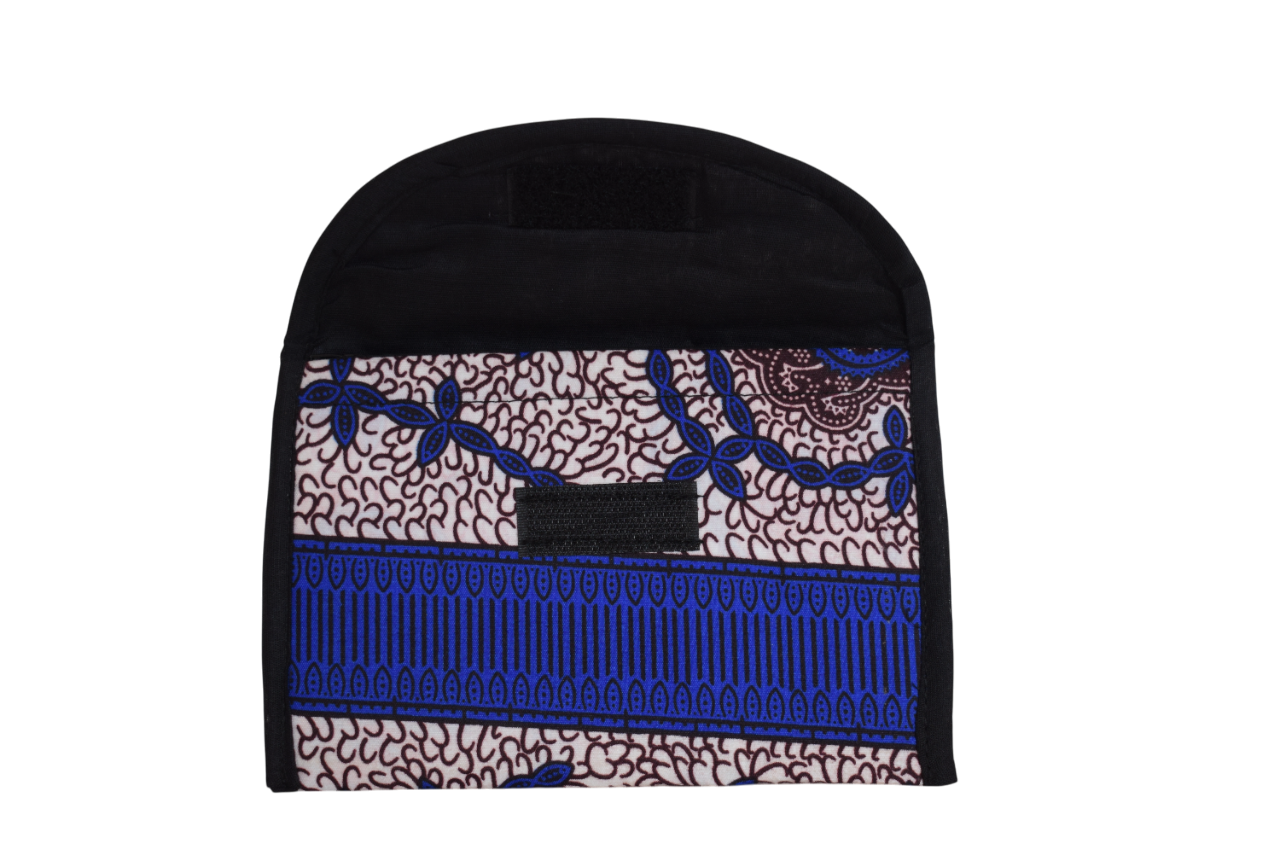 Porte-monnaie Bleu Marron Blanc – Image 3