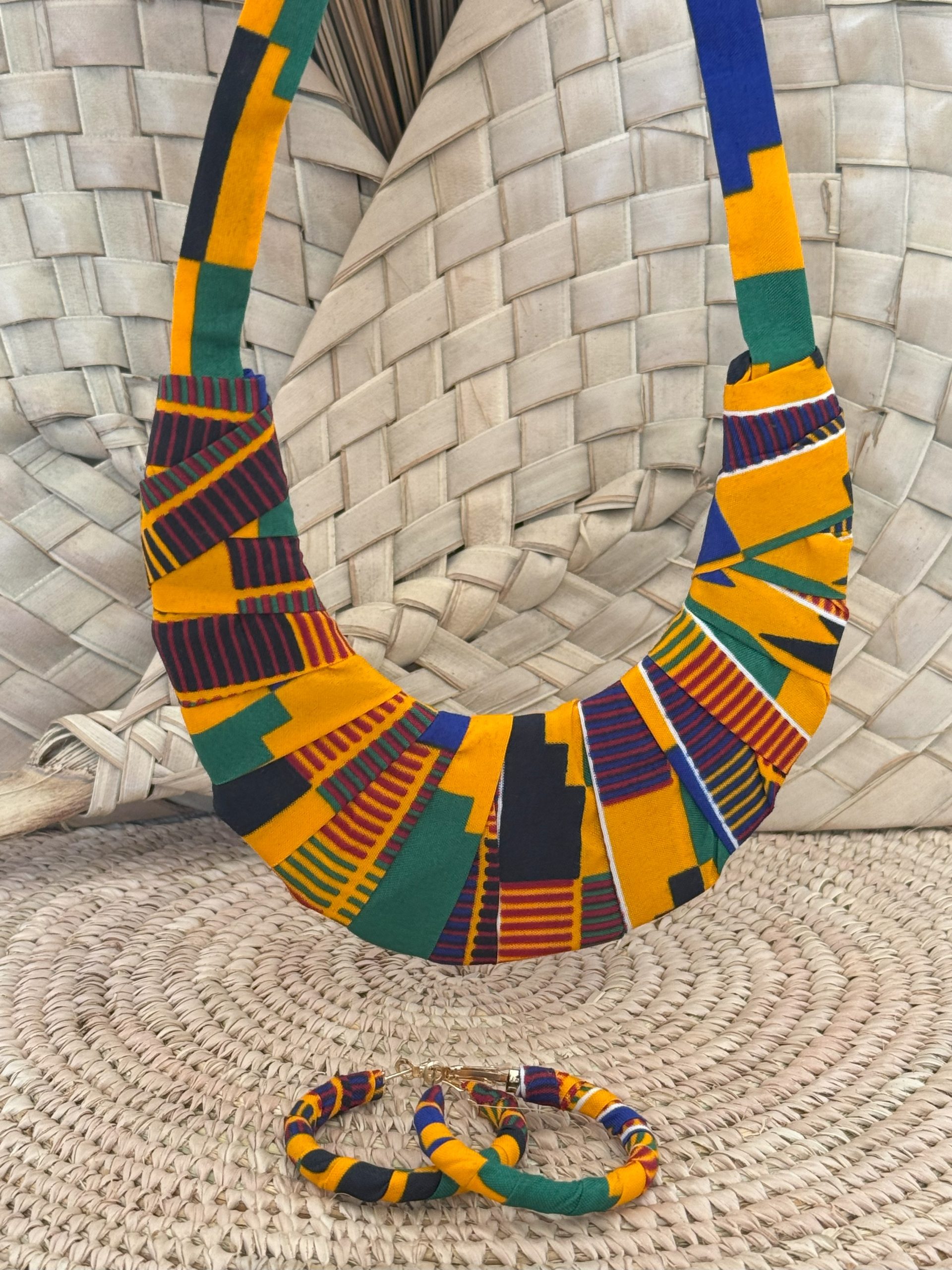 Ensemble collier boucles d’oreilles Ghanéen – Image 2