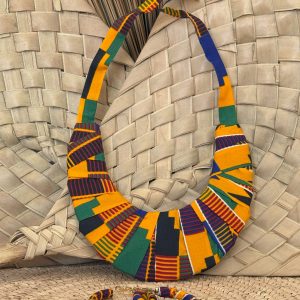 Ensemble collier boucles d’oreilles Ghanéen