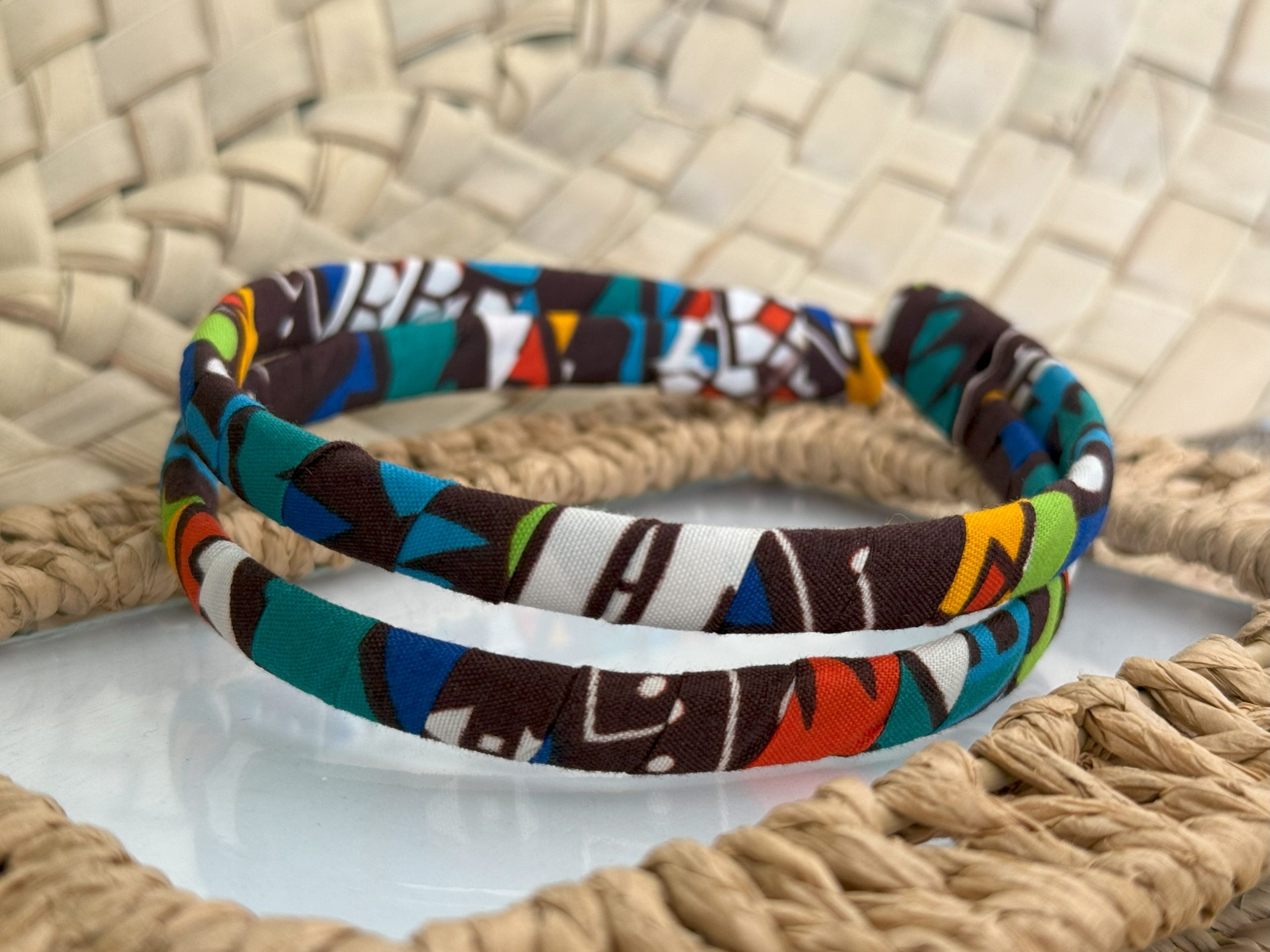Ensemble serre-tête, bracelet et boucles d’oreilles Multicolore – Image 5