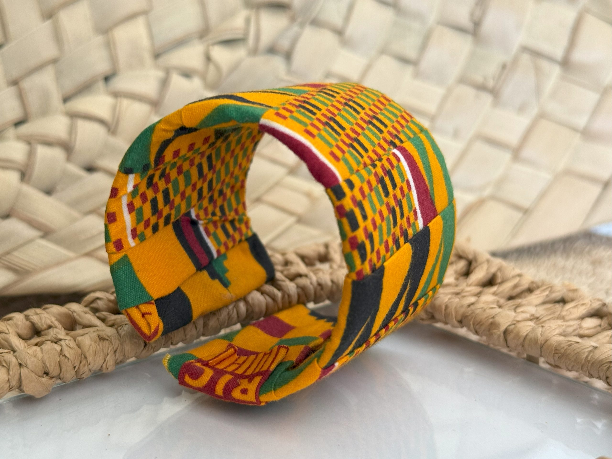 Ensemble serre-tête, bracelet et boucles d’oreilles Ghanéen – Image 5
