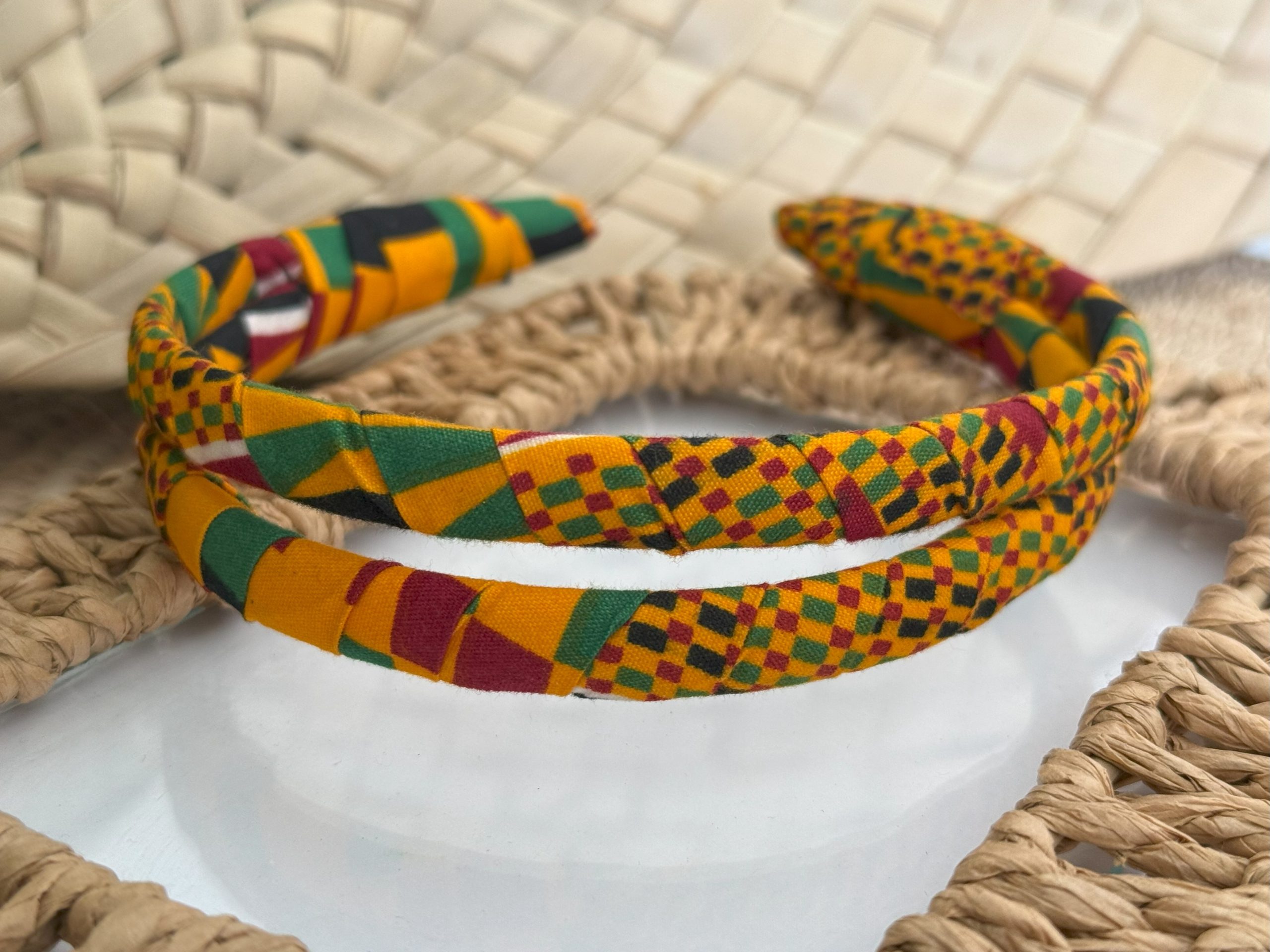 Ensemble serre-tête, bracelet et boucles d’oreilles Ghanéen – Image 7