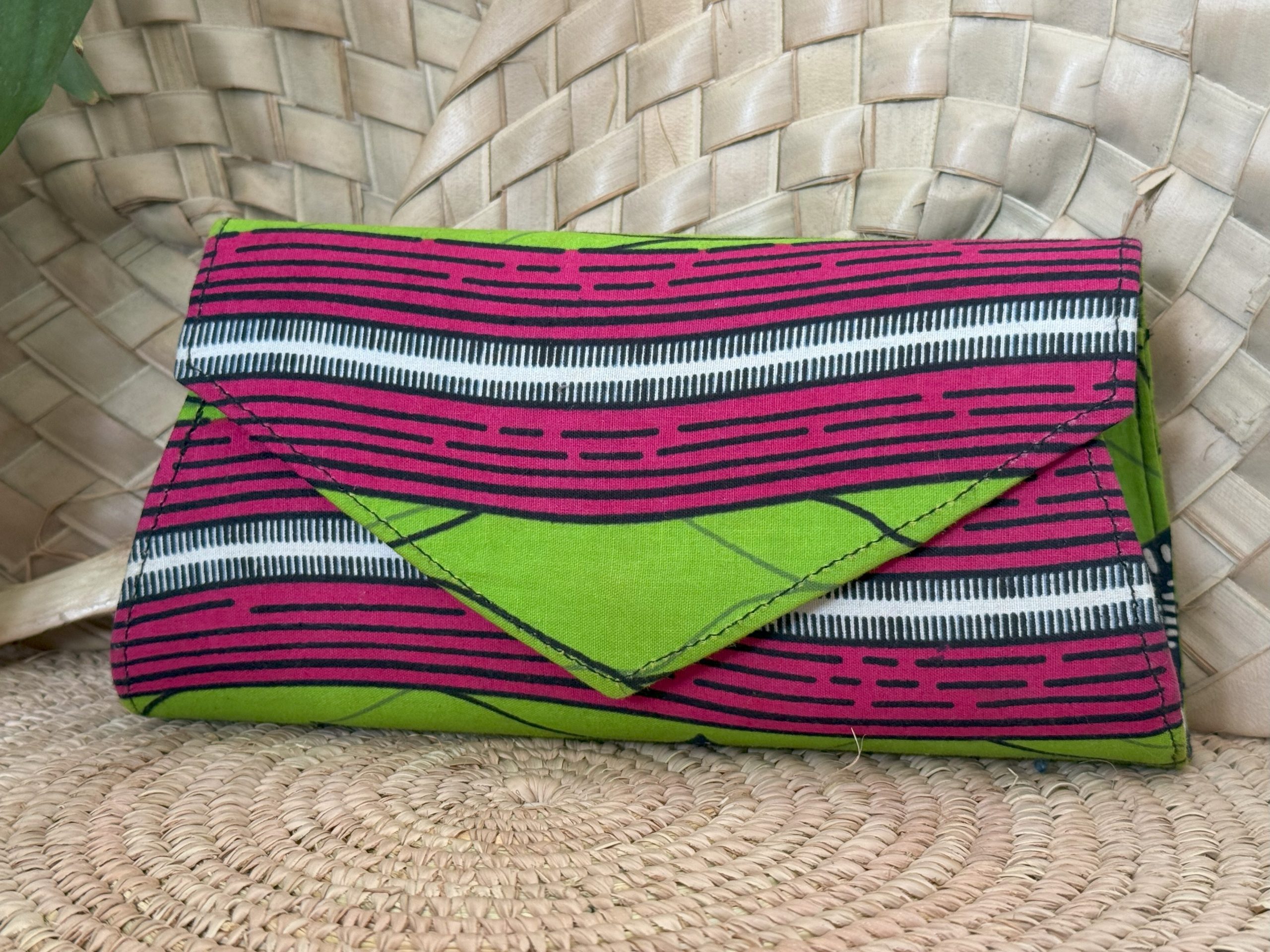 Pochette à main Vert Framboise Feuille
