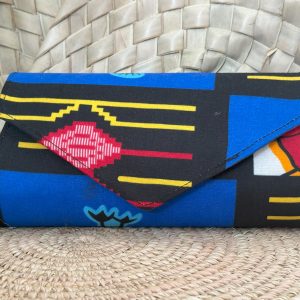 Pochette à main Bleu Jaune Noir Rouge