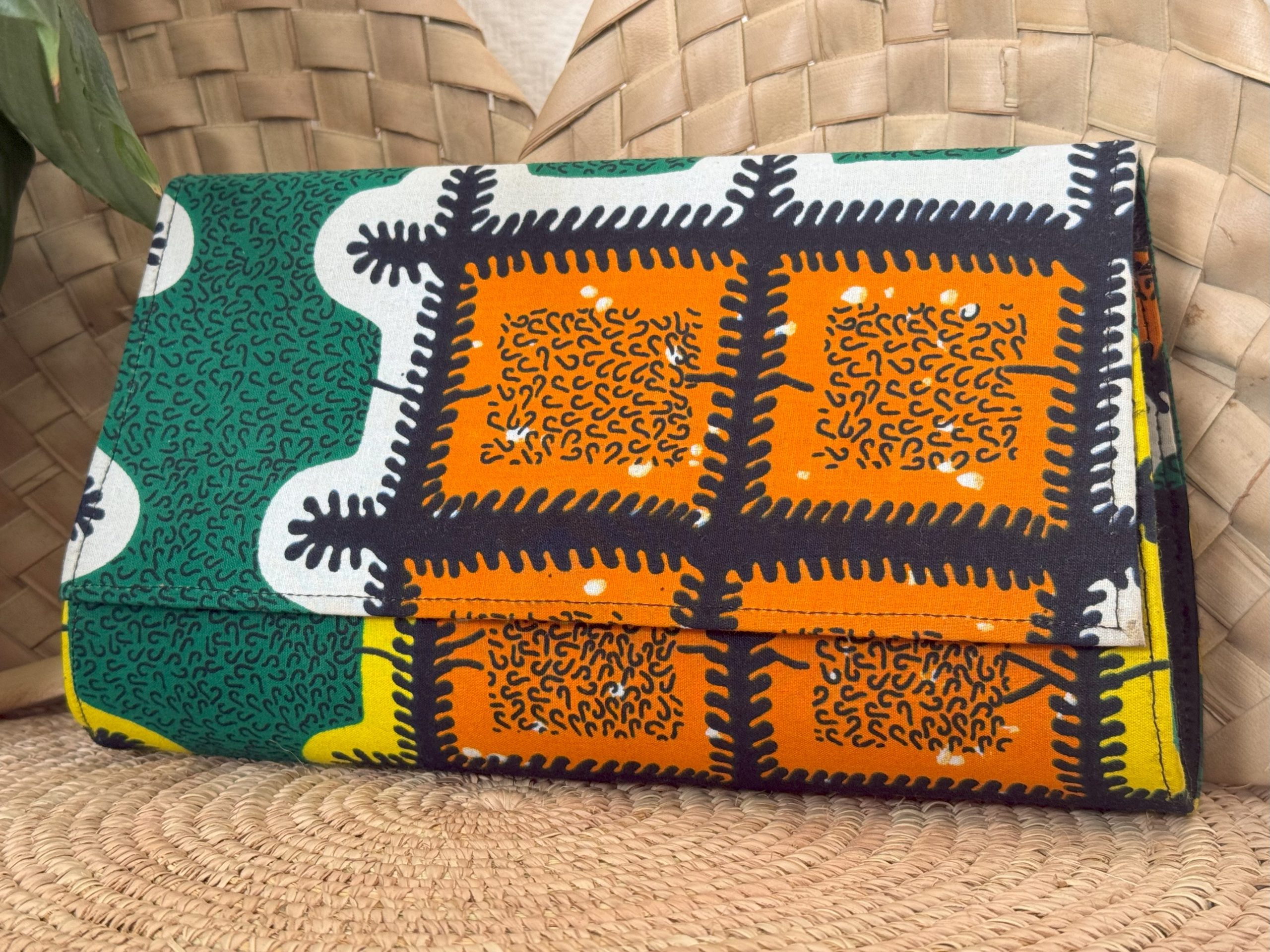 Pochette à main Orange Vert Jaune