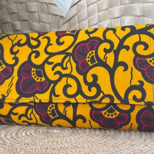 Pochette à main Orange Fleurs