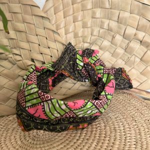 Bandeau Vert Marron Rose