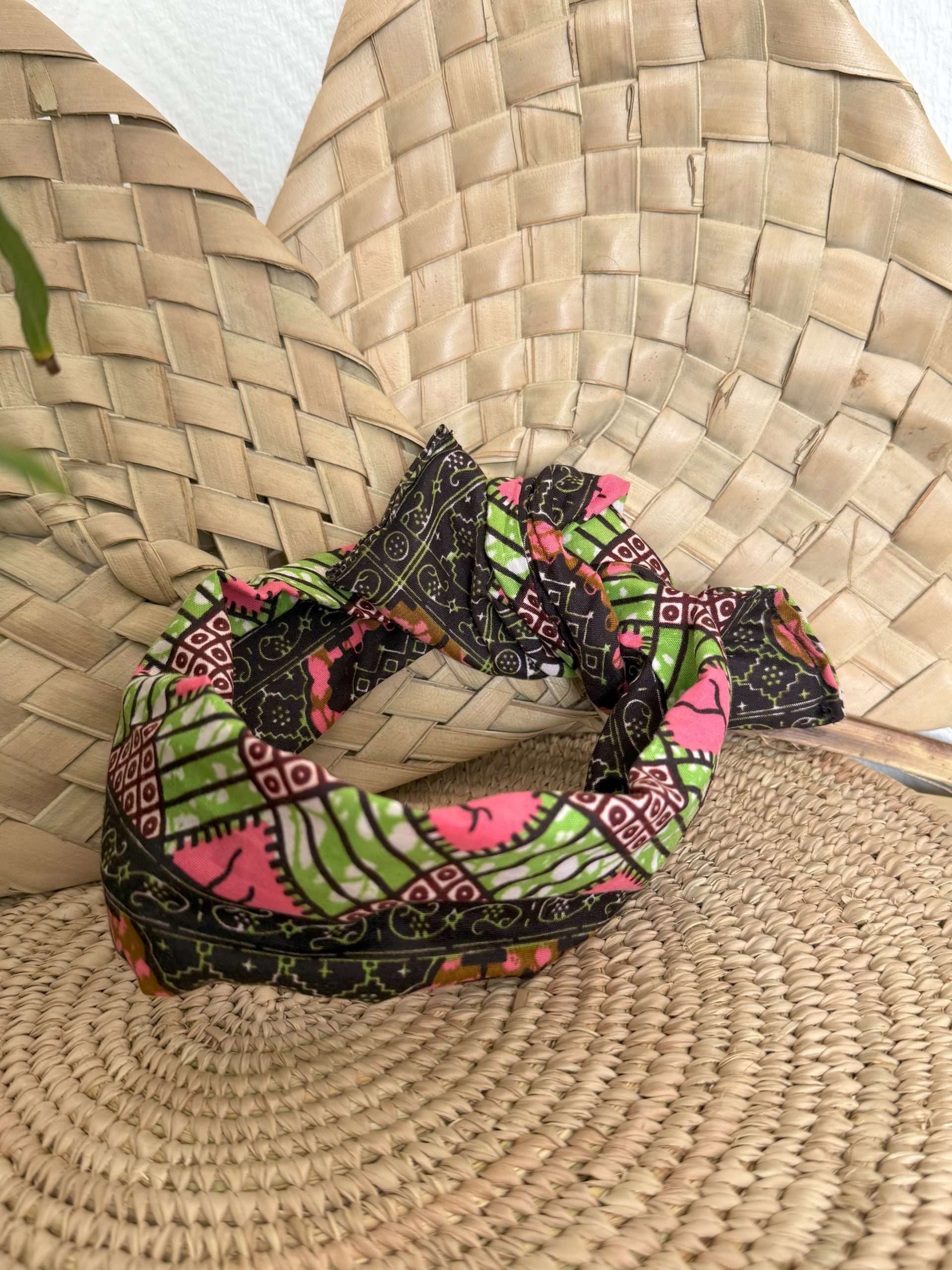Bandeau Vert Marron Rose