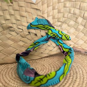 Bandeau Bleu turquoise Vert Rose