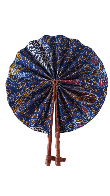 Éventail Floral Bleu Jauen Bordeaux – Image 3
