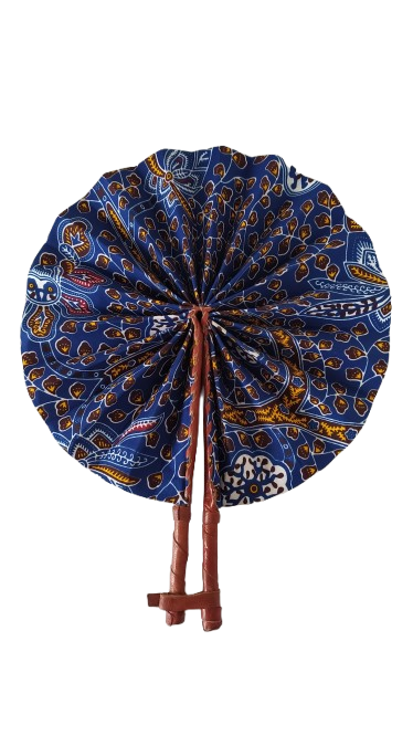 Éventail Floral Bleu Jauen Bordeaux