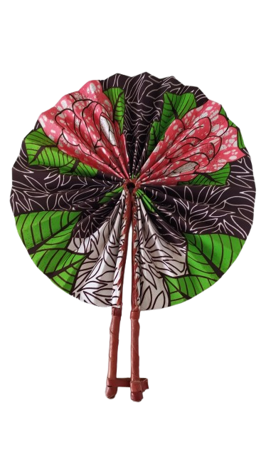 Éventail Rose Marron Vert