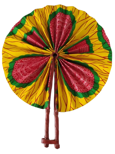 Éventail Jaune Vert Rouge