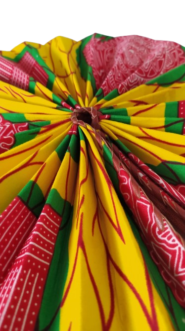Éventail Jaune Vert Rouge – Image 3
