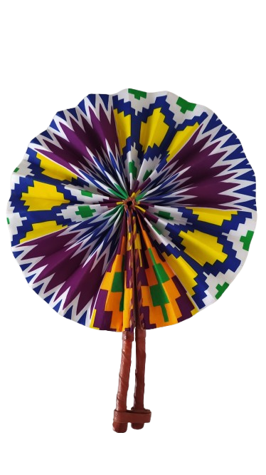 Éventail Pensée Violet Vert Jaune
