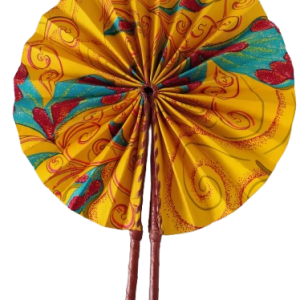 Éventail Spirale Jaune