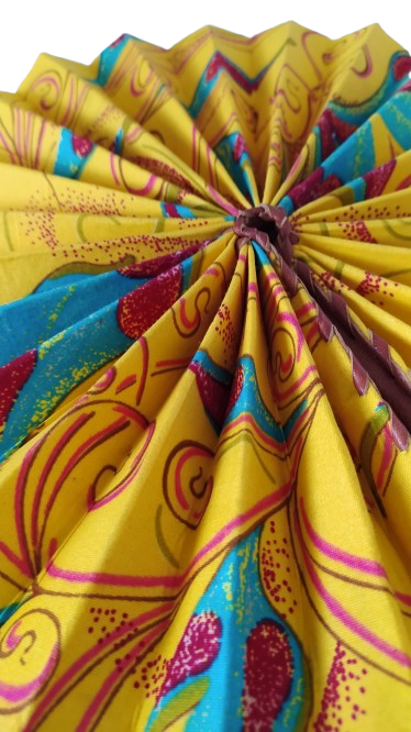 Éventail Spirale Jaune – Image 2